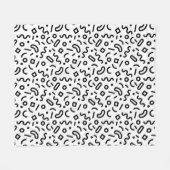 Couverture Polaire Motif Retro Squiggle (Devant (Horizontal))
