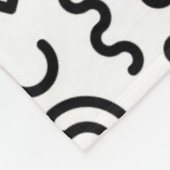 Couverture Polaire Motif Retro Squiggle (Coin)