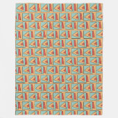 Couverture Polaire Motif rétro Vintage (Devant)