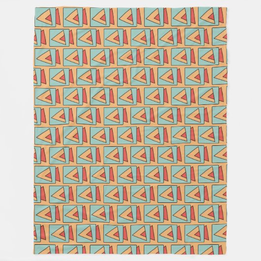 Couverture Polaire Motif rétro Vintage (Devant)