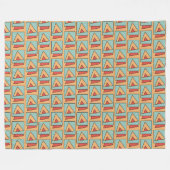 Couverture Polaire Motif rétro Vintage (Devant (Horizontal))