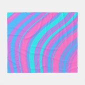 Couverture Polaire Motif rétro Wavy (Devant (Horizontal))
