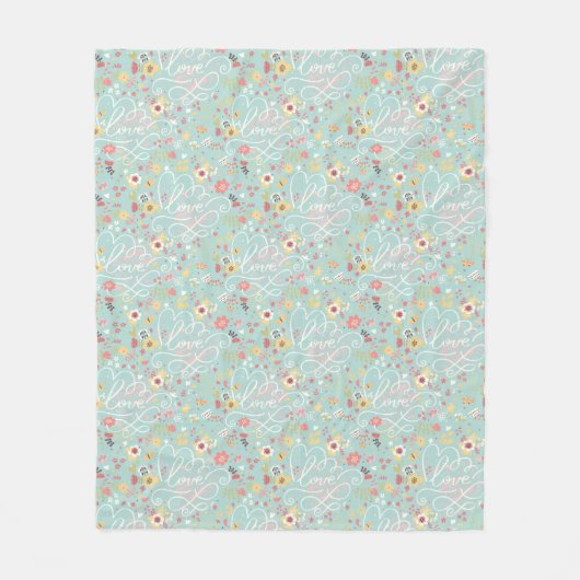 Couverture Polaire Motif romantique lumineux moderne (Devant)