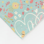 Couverture Polaire Motif romantique lumineux moderne (Coin)