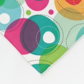 Couverture Polaire Motif rond d'enfants de bulles (Coin)