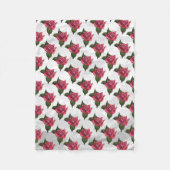 Couverture Polaire Motif rose (Devant)