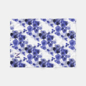 Couverture Polaire Motif Rose bleu (Devant (Horizontal))