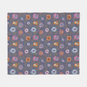 Couverture Polaire Motif rose de champ de résumé (Devant (Horizontal))