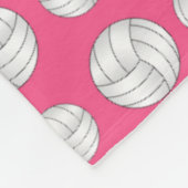 Couverture Polaire Motif rose de volleyballs (Coin)