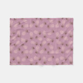 Couverture Polaire Motif rose élégant et mignon d'ananas d'or (Devant (Horizontal))