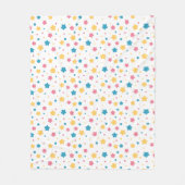 Couverture Polaire Motif Rose et Blue Stars (Devant)