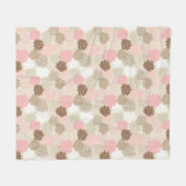 Couverture Polaire Motif rose et Brown de maman (Devant (Horizontal))