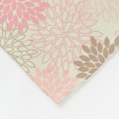 Couverture Polaire Motif rose et Brown de maman (Coin)