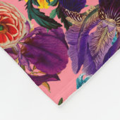 Couverture Polaire Motif rose floral (Coin)