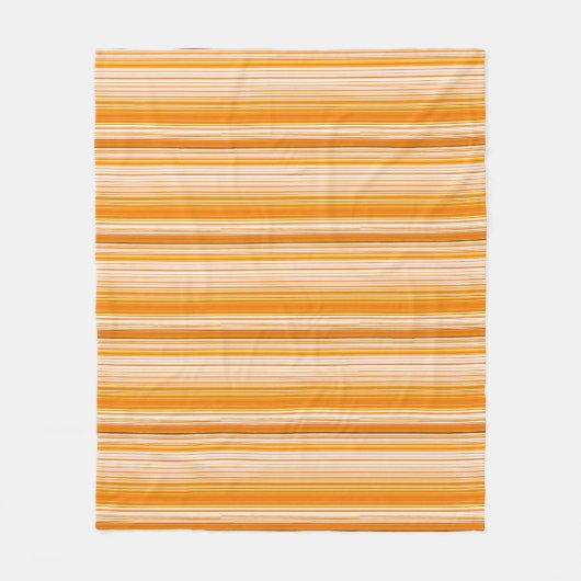 Couverture Polaire Motif rose jaune blanc orange de rayure (Devant)