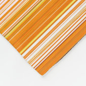 Couverture Polaire Motif rose jaune blanc orange de rayure (Coin)