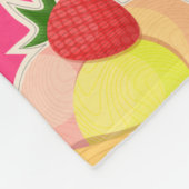 Couverture Polaire Motif rose Kawaii avec crème glacée aux fraises (Coin)