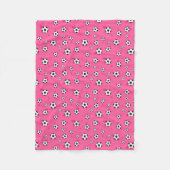 Couverture Polaire Motif rose mignon du football (Devant)