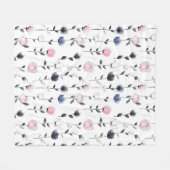 Couverture Polaire Motif rose moderne (Devant (Horizontal))