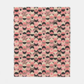 Couverture Polaire Motif rose moderne de la moitié du siècle (Devant)
