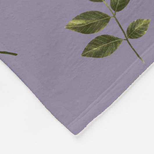 Couverture Polaire Motif Rose noir gothique (Coin)