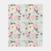 Couverture Polaire Motif rose Rose Garden (Devant)