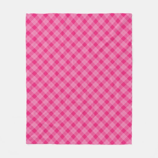 Couverture Polaire Motif rose vif (Devant)