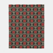 Couverture Polaire Motif Roses Gothiques (Devant)