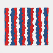 Couverture Polaire Motif rouge, blanc et bleu (Devant (Horizontal))