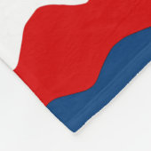 Couverture Polaire Motif rouge, blanc et bleu (Coin)