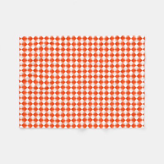 Couverture Polaire Motif rouge orange (Devant (Horizontal))