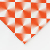 Couverture Polaire Motif rouge orange (Coin)