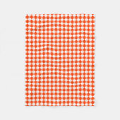 Couverture Polaire Motif rouge orange (Devant)