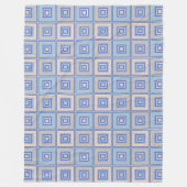 Couverture Polaire Motif rustique de carrés en patchwork (Devant)