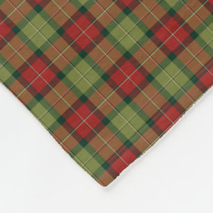Couverture Polaire Motif Rustique de Noël Plaid