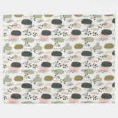 Couverture Polaire Motif Sage Green Boho (Devant (Horizontal))