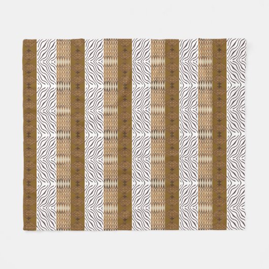 Couverture Polaire motif sans couture africain ethnique (Devant (Horizontal))