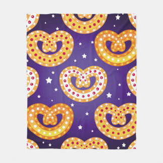 Couverture Polaire Motif sans couture avec bonbons de Noël. Vintage