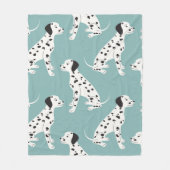 Couverture Polaire Motif sans couture avec dalmate mignon (Devant)