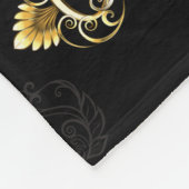Couverture Polaire Motif sans couture avec des clés dorées (Coin)