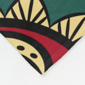 Couverture Polaire Motif sans couture avec des ornements circulaires  (Coin)