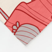 Couverture Polaire Motif sans couture avec des pavots. (Coin)