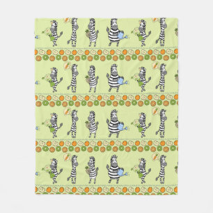 Couverture Polaire Motif sans couture avec différents zèbres et diffé