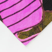 Couverture Polaire Motif sans couture avec feuilles tropicaux dessiné (Coin)