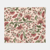 Couverture Polaire Motif sans couture avec fleurs d'imaginaire, mur n (Devant (Horizontal))