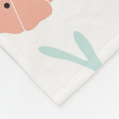 Couverture Polaire Motif sans couture avec fleurs et éléments floraux (Coin)