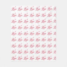 Motif sans couture avec le mot amour et coeurs