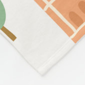 Couverture Polaire Motif sans couture avec les monuments parisiens (Coin)