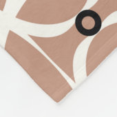 Couverture Polaire Motif sans couture avec lignes ondulées blanches e (Coin)