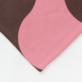 Couverture Polaire Motif sans couture avec rayures ondulées dans le s (Coin)